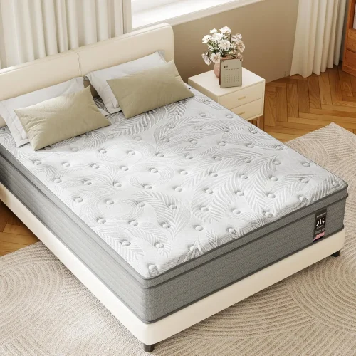 14 Inch Mattress in a Box, Memory Foam and Innerspring Hybrid Mattress, Medium, Customized