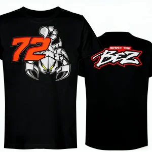 Marco Bezzecchi 72 Bez Graphic Men's Clothing T-Shirt Cotton O-Neck Short Sleeve Y2k Fashion Popular Street Style Summer T Shirt