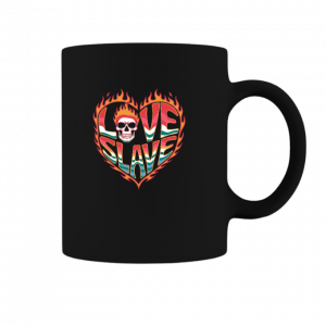 Love Slave Burning Heart Gothic Artwork Mug