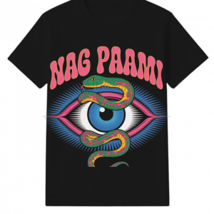 Nag Paami Eye Psychedelic Graphic Design T-Shirt