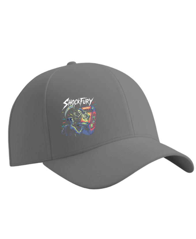Shocktury Retro Arcade Horror Design Hat - Image 3