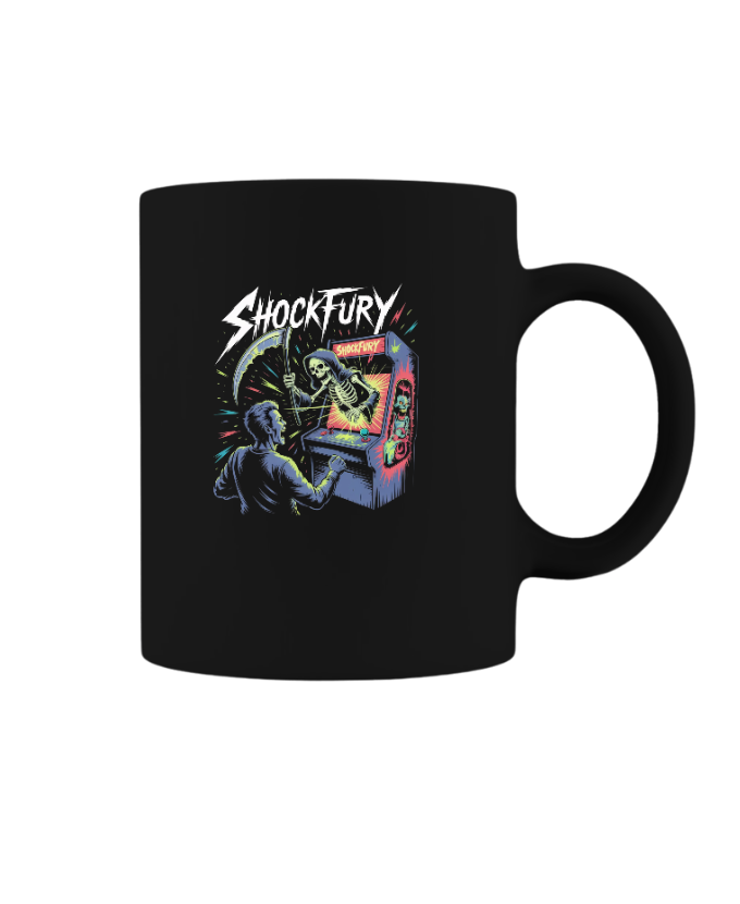 Shocktury Retro Arcade Horror Design Mug