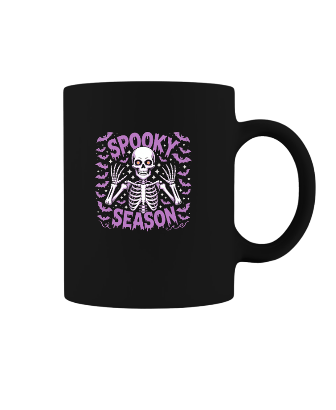 Spooky Season Skeleton Halloween Artwork Mug