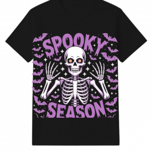 Spooky Season Skeleton Halloween Artwork T-Shirt