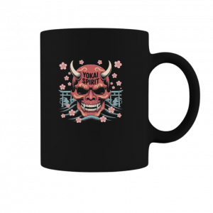 Yokai Spirit Red Demon Mask Japanese Style Mug